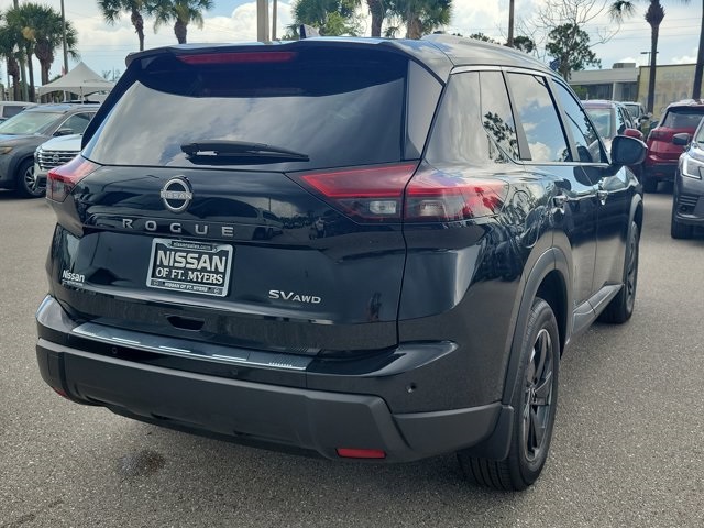 2024 Super Black Nissan Rogue SV AWD SUV