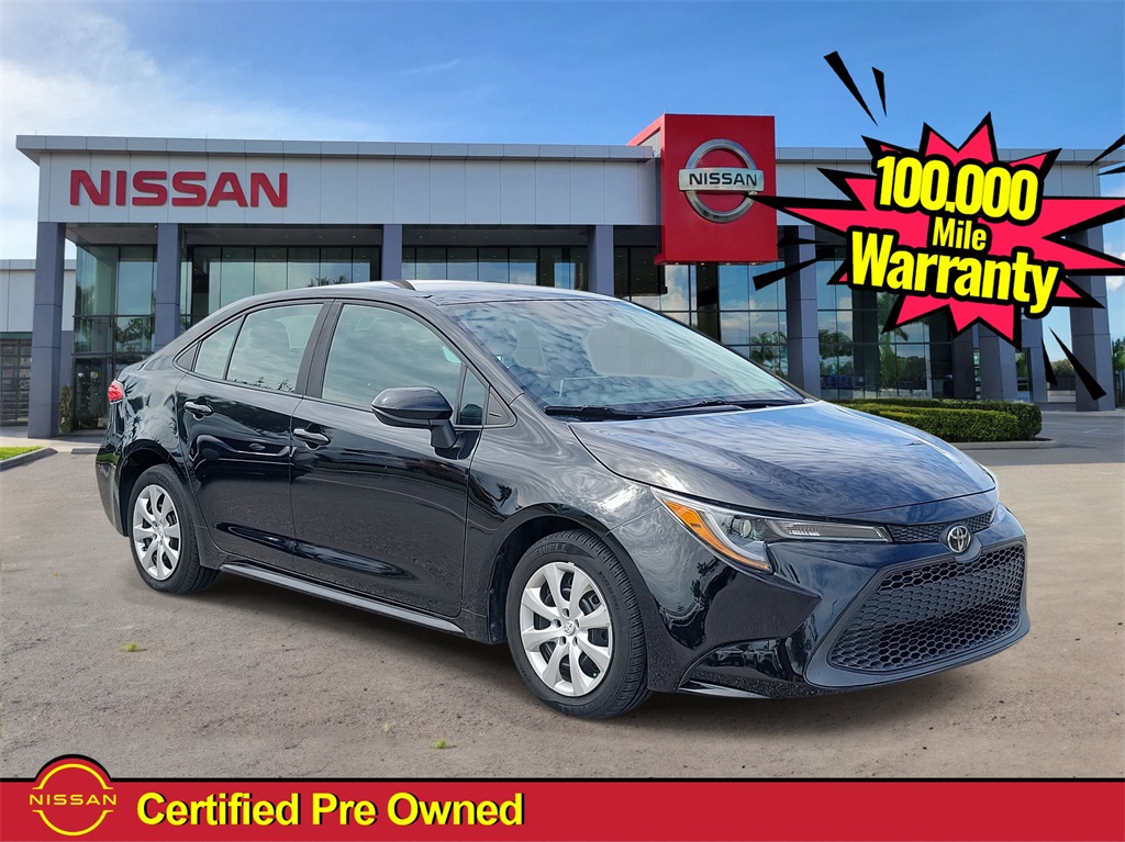 2021 Black Sand Pearl Toyota Corolla LE FWD Sedan