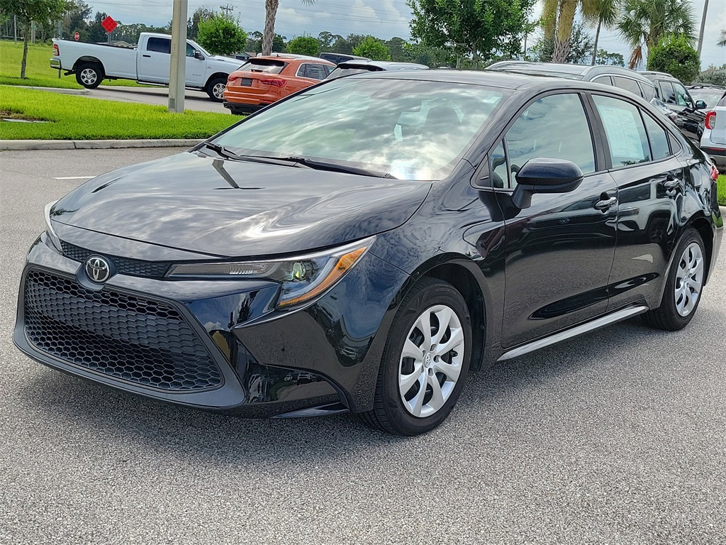 2021 Black Sand Pearl Toyota Corolla LE FWD Sedan