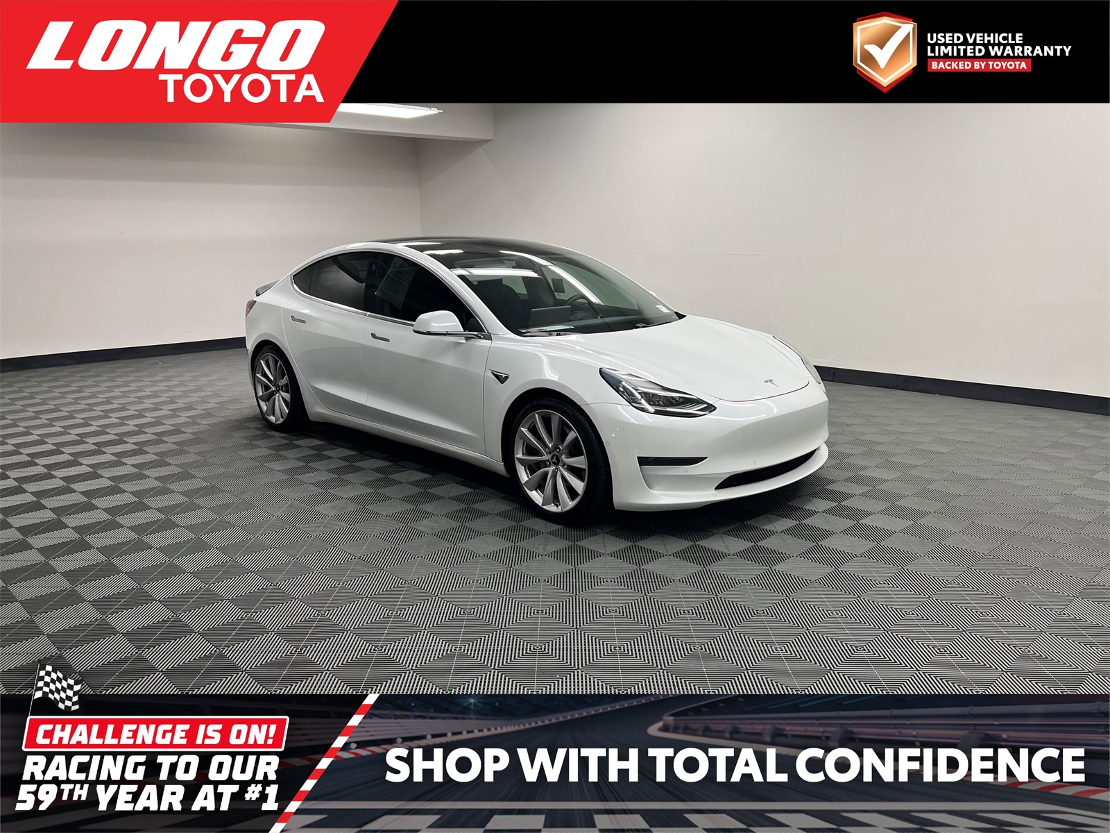 used 2019 Tesla Model 3 car, priced at $17,988