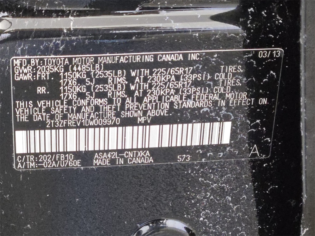 used 2013 Toyota RAV4 car, priced at $9,988