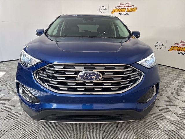 2022 Blue Metallic Ford Edge Titanium AWD SUV