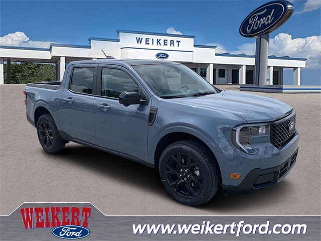 2025 Azure Gray Metallic Tri-Coat Ford Maverick Lariat Truck