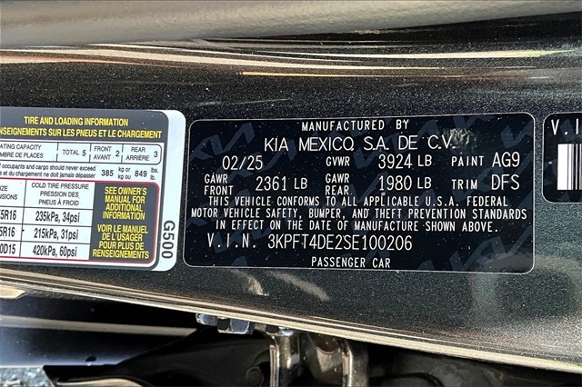 2025 Interstellar Gray Kia K4 LXS FWD Sedan