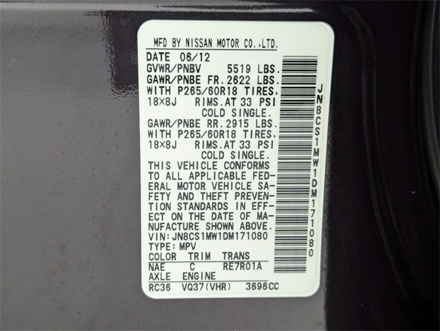 used 2013 INFINITI FX37 car, priced at $11,181