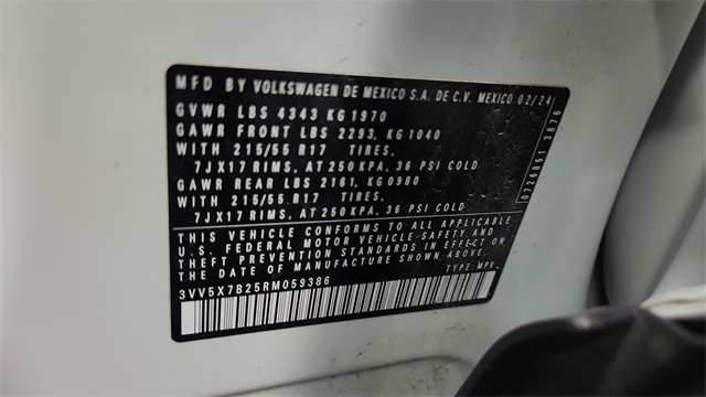 2024 Volkswagen Taos 1.5T S FWD 2024 Volkswagen Taos 1.5T S FWD