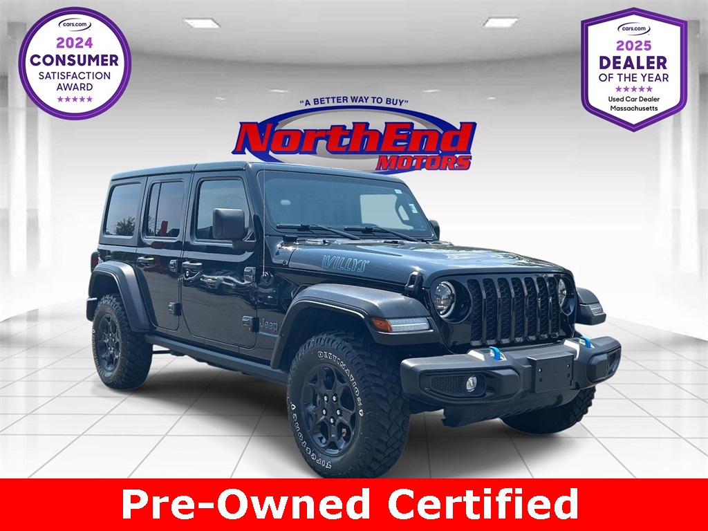 2023 Black Clearcoat Jeep Wrangler 4xe Willys 4xe 4X4 SUV
