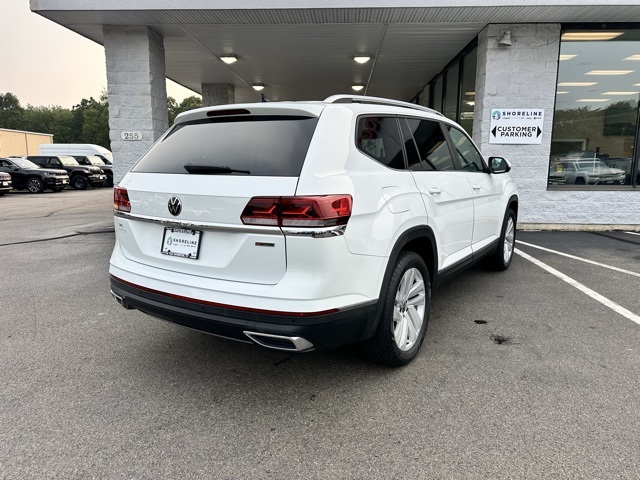 2021 Pure White Volkswagen Atlas 2.0T SEL AWD SUV