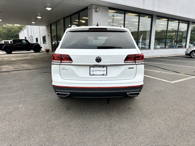 2021 Pure White Volkswagen Atlas 2.0T SEL AWD SUV