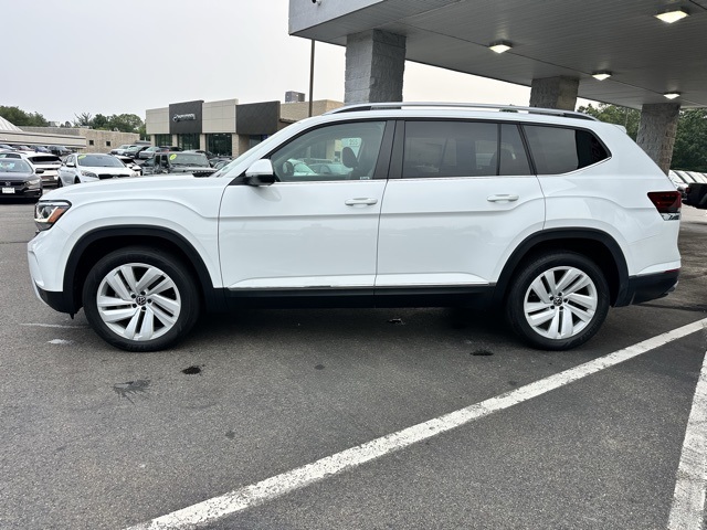 2021 Pure White Volkswagen Atlas 2.0T SEL AWD SUV