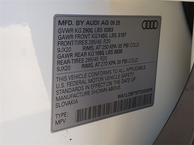 new 2026 Audi Q7 car, priced at $66,445
