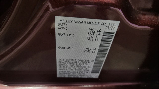 2024 Nissan Altima 2.5 SV FWD