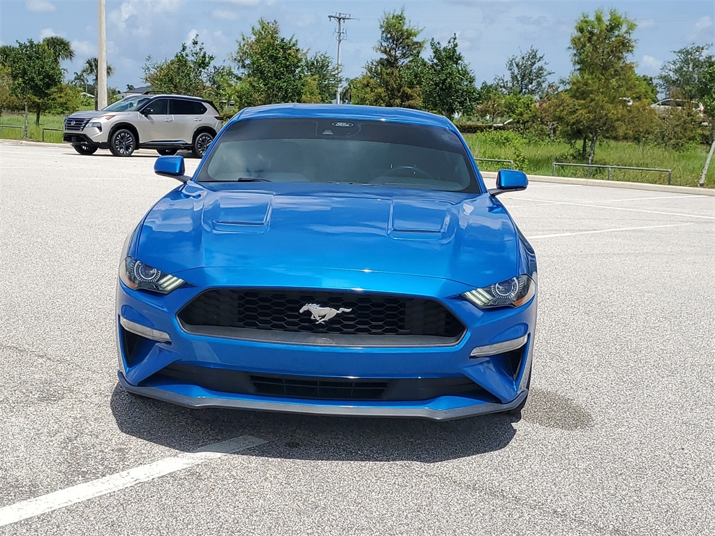 2021 Blue Ford Mustang EcoBoost RWD Coupe