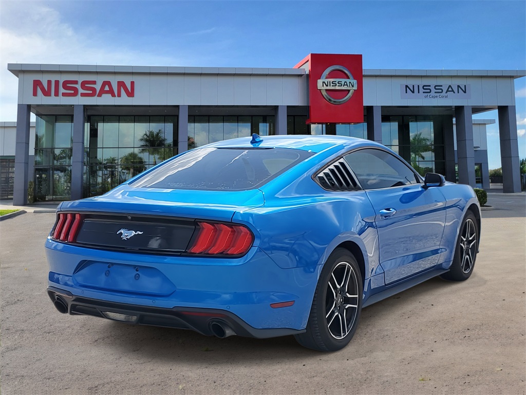 2021 Blue Ford Mustang EcoBoost RWD Coupe