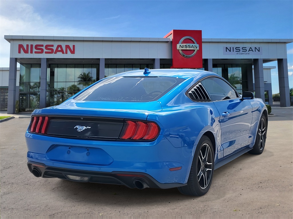 2021 Blue Ford Mustang EcoBoost RWD Coupe