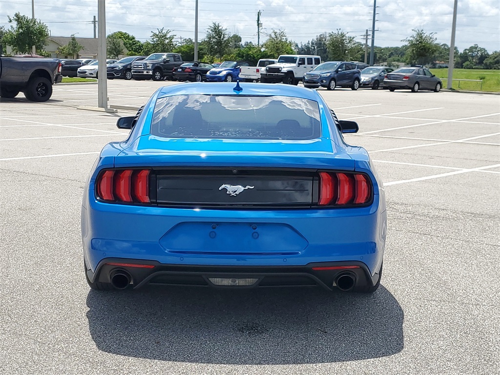 2021 Blue Ford Mustang EcoBoost RWD Coupe