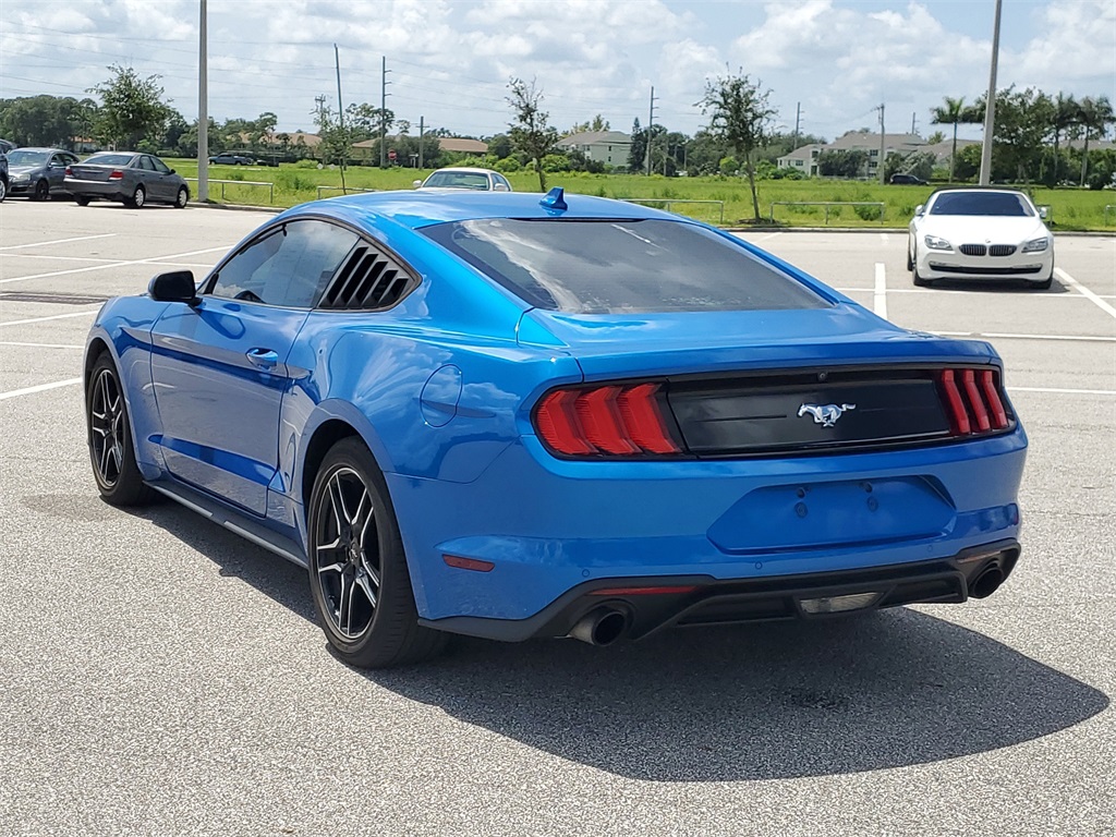 2021 Blue Ford Mustang EcoBoost RWD Coupe