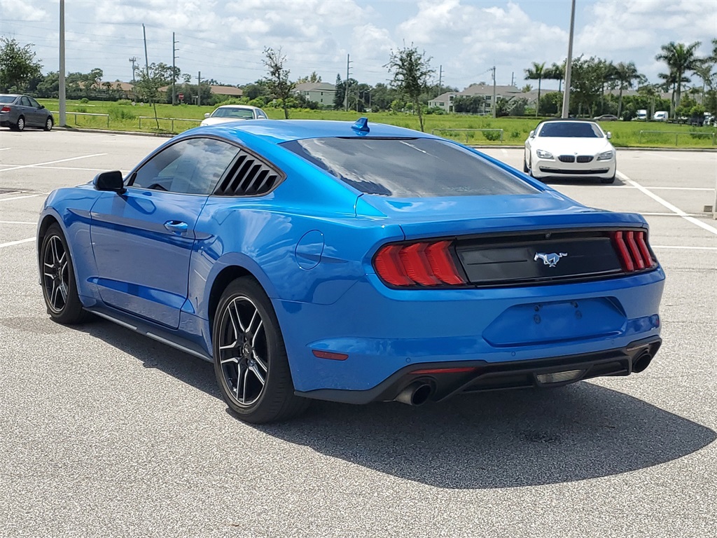 2021 Blue Ford Mustang EcoBoost RWD Coupe