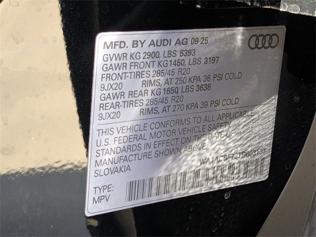 new 2026 Audi Q7 car, priced at $64,295