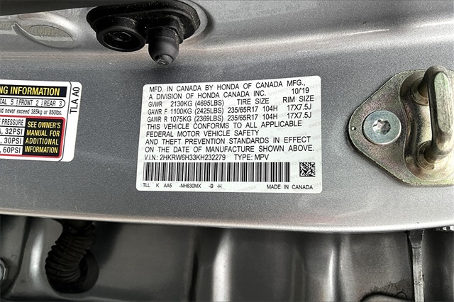 2019 Silver Honda CR-V LX AWD SUV