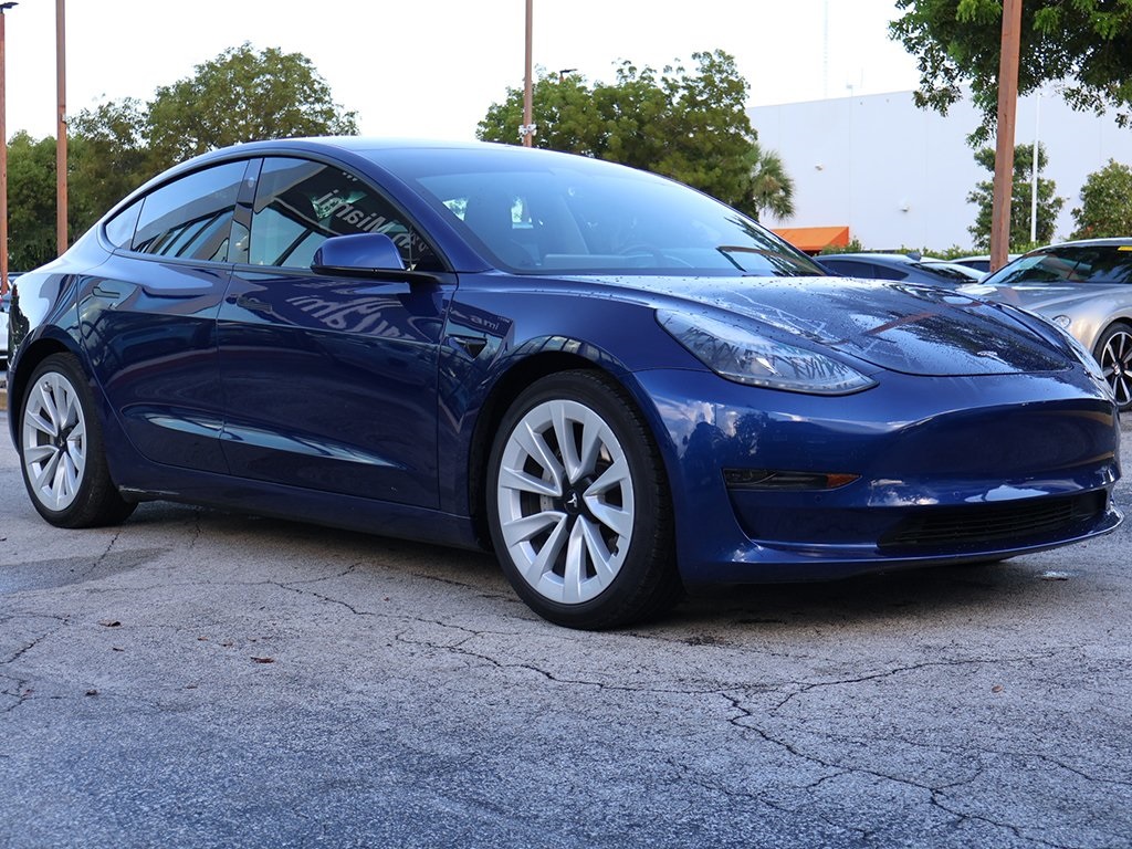 Used 2021 Tesla Model 3 Base with VIN 5YJ3E1EAXMF048280 for sale in Cleveland, OH
