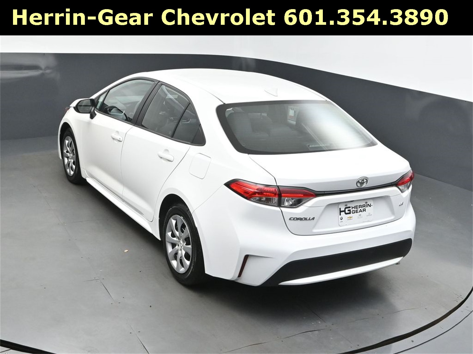 2022 White Toyota Corolla LE FWD Sedan