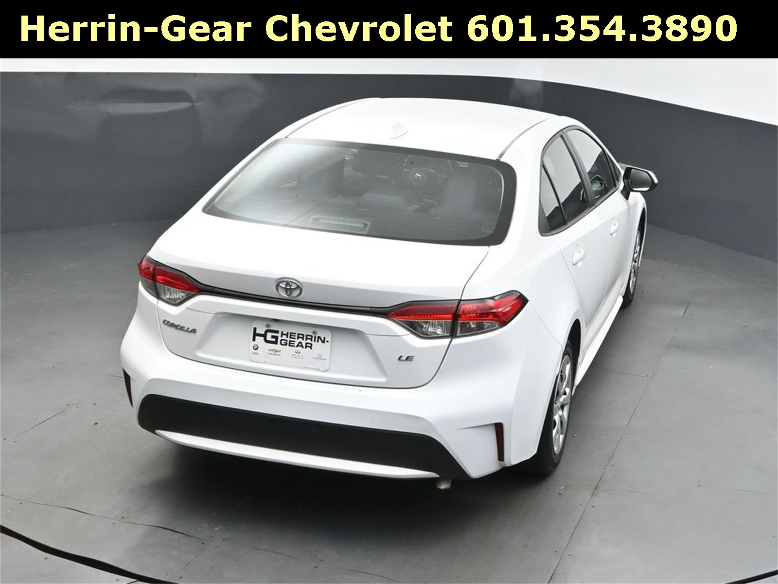2022 White Toyota Corolla LE FWD Sedan