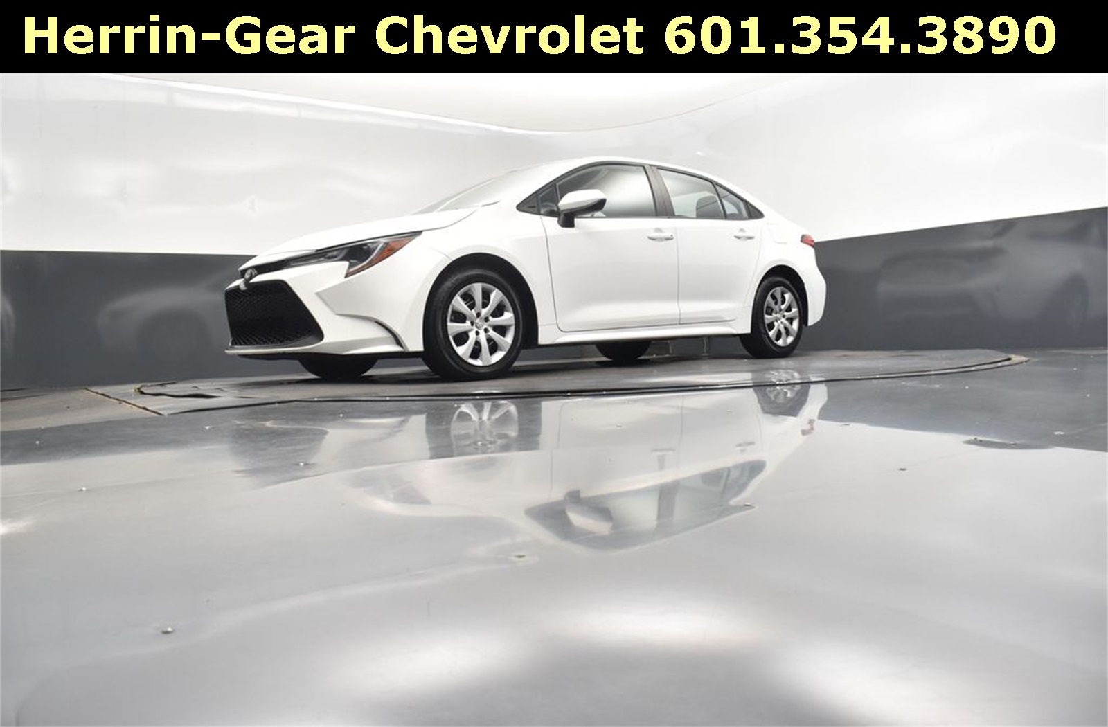 2022 White Toyota Corolla LE FWD Sedan