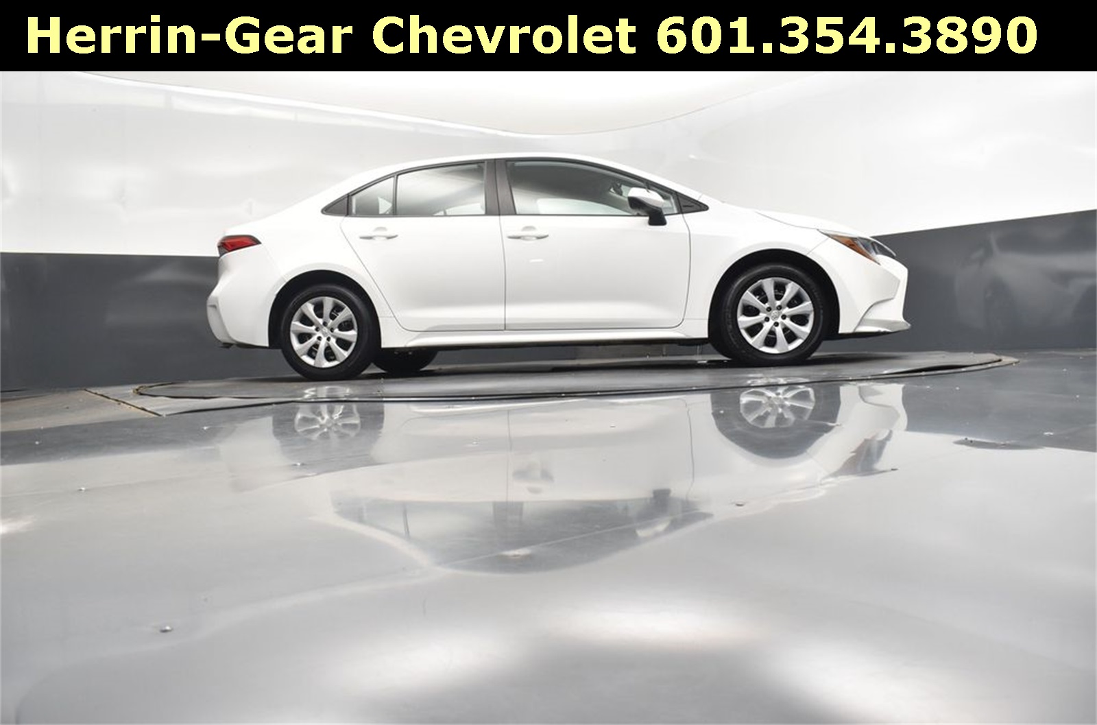 2022 White Toyota Corolla LE FWD Sedan