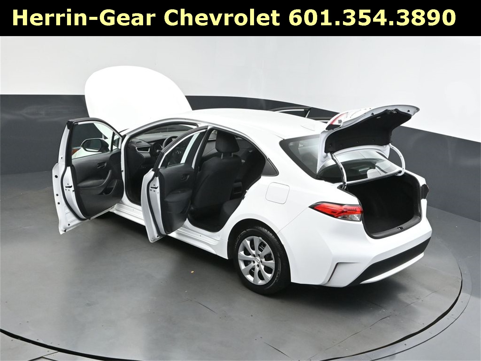 2022 White Toyota Corolla LE FWD Sedan