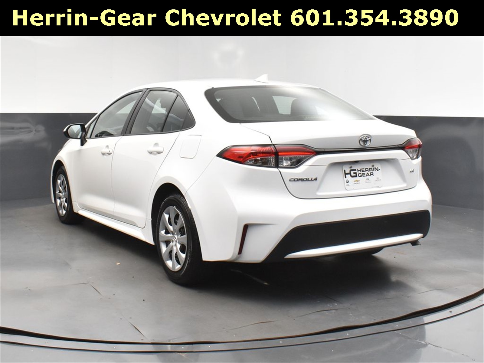 2022 White Toyota Corolla LE FWD Sedan