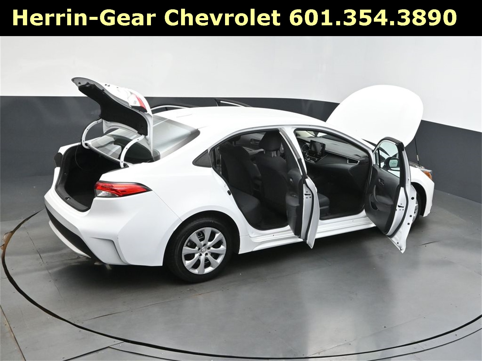 2022 White Toyota Corolla LE FWD Sedan