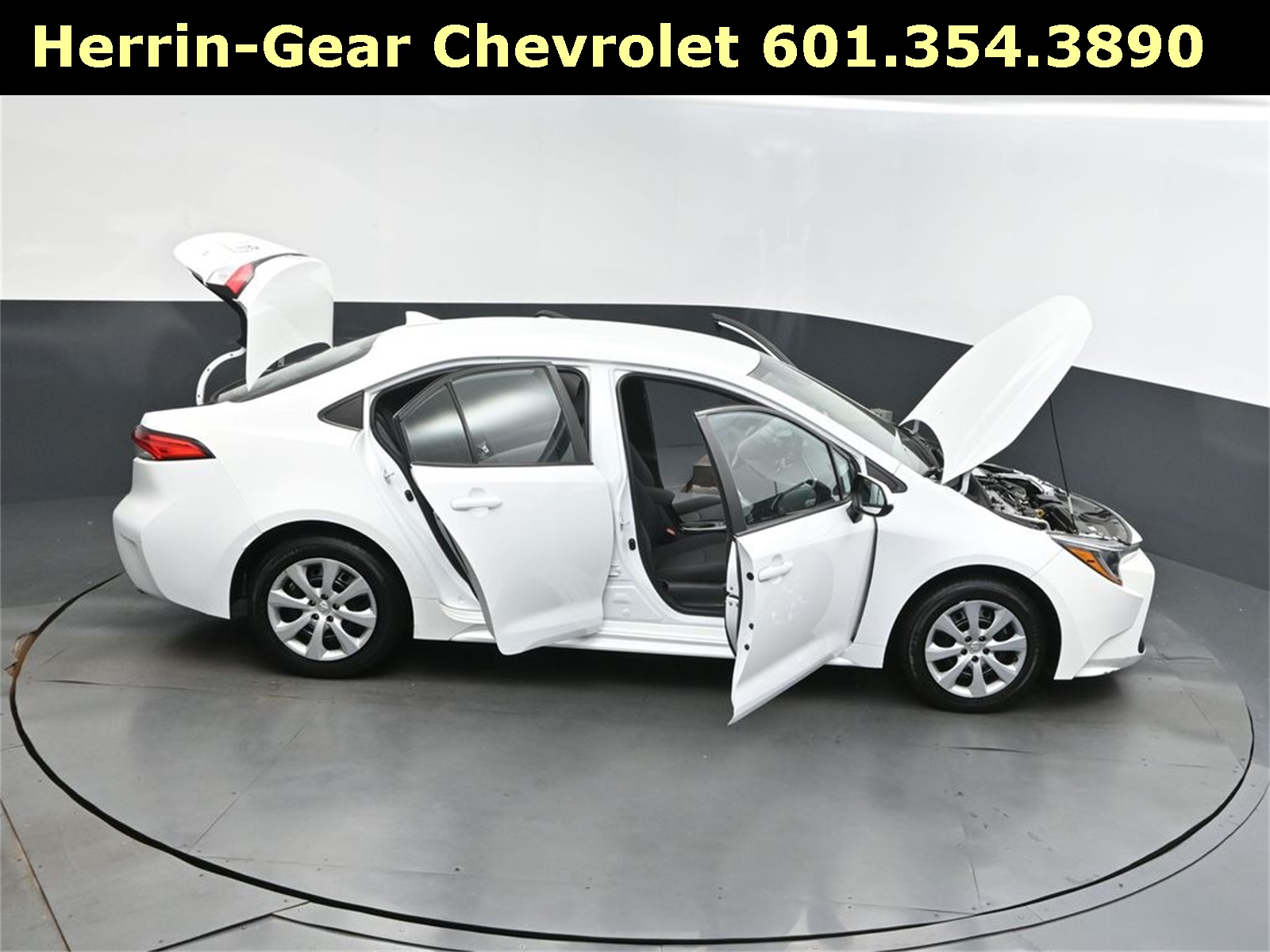 2022 White Toyota Corolla LE FWD Sedan