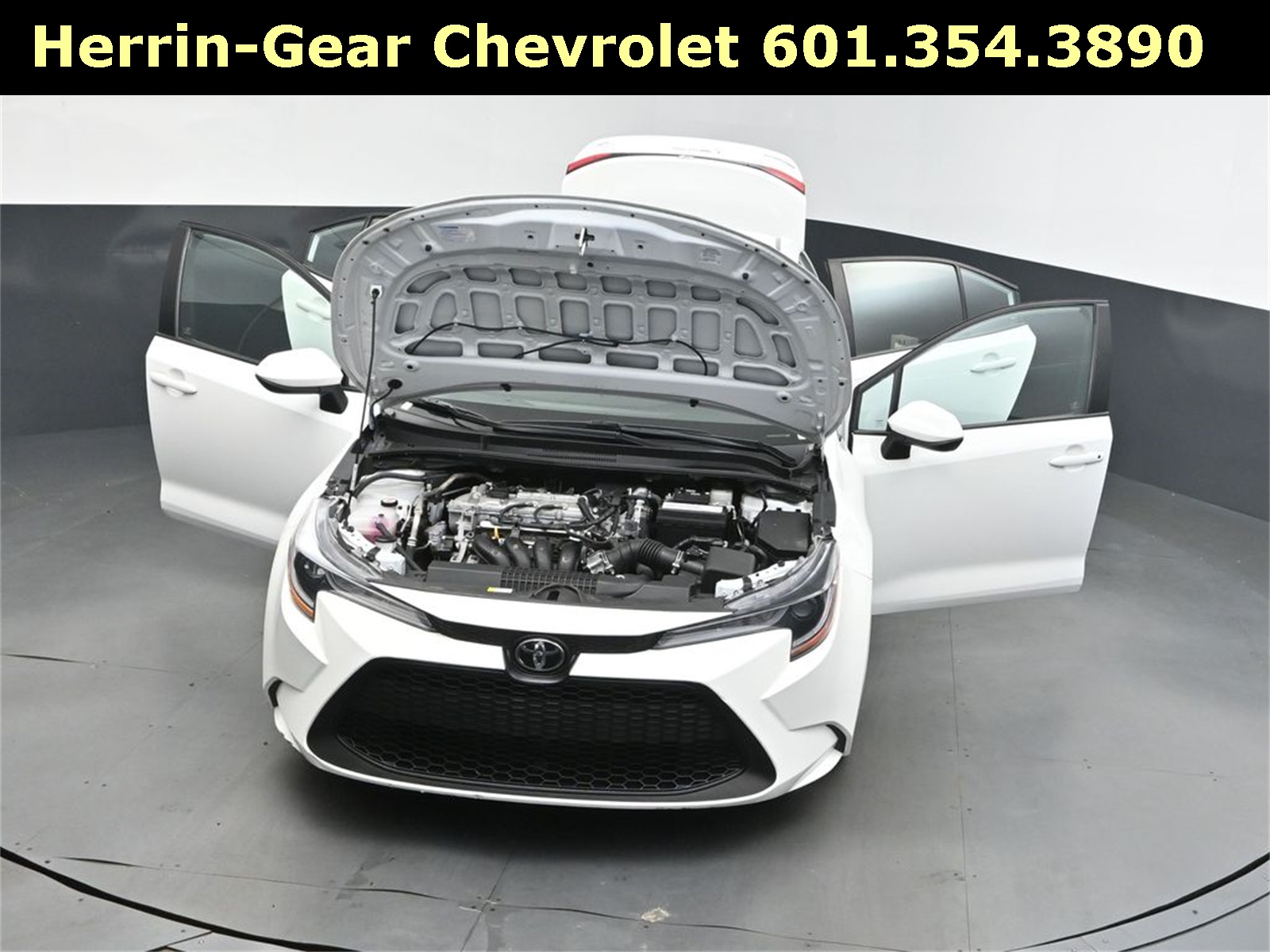 2022 White Toyota Corolla LE FWD Sedan