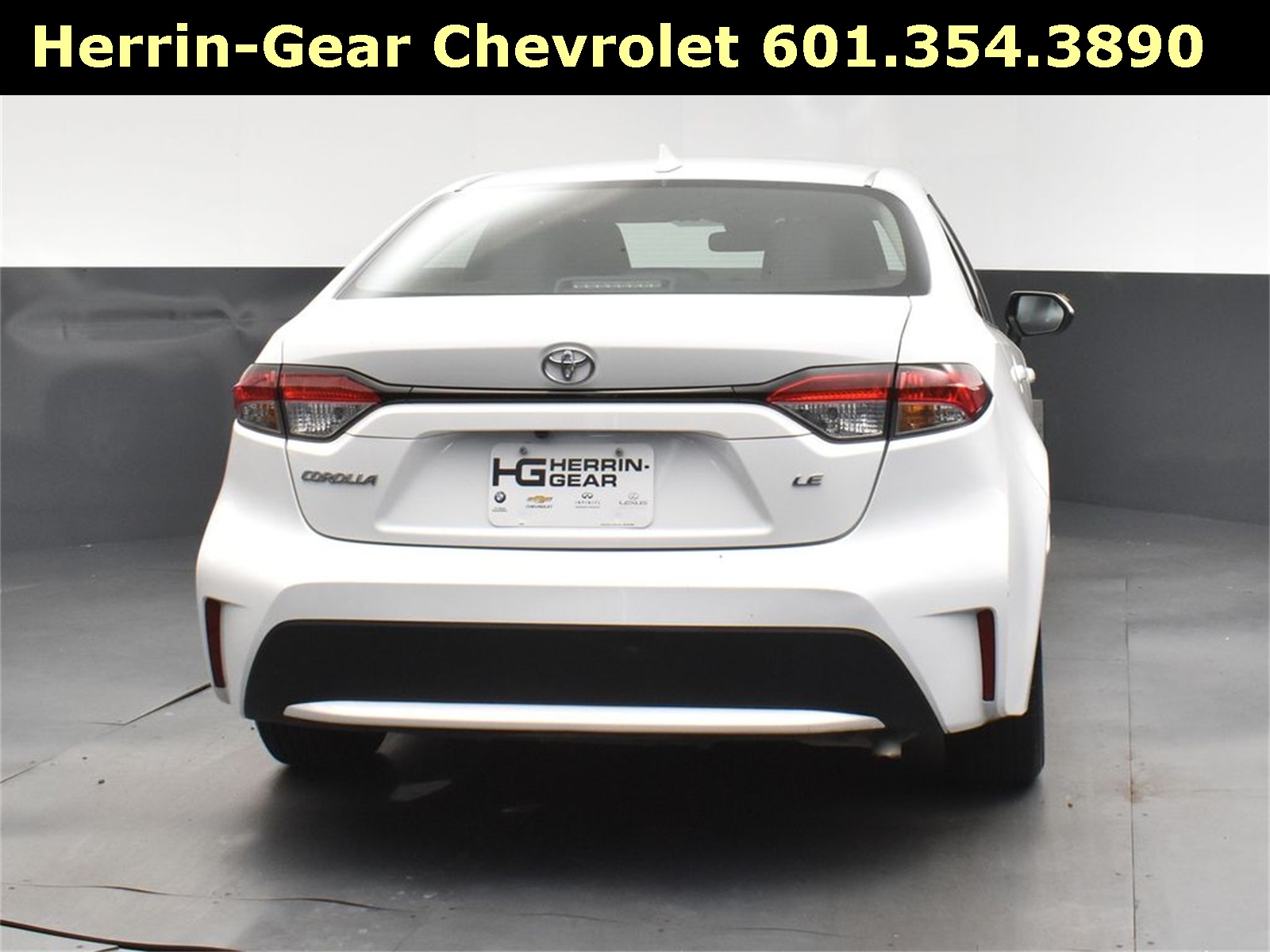 2022 White Toyota Corolla LE FWD Sedan