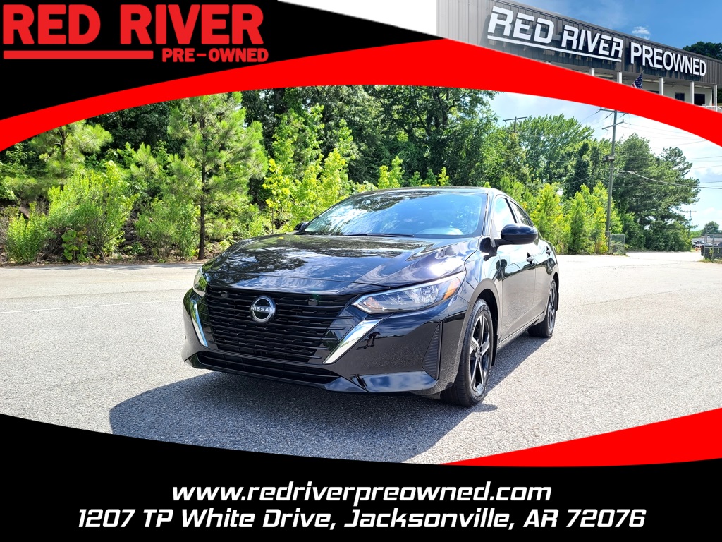 2024 Super Black Nissan Sentra SV Sedan