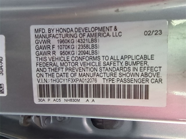 used 2023 Honda Accord car, priced at $23,911