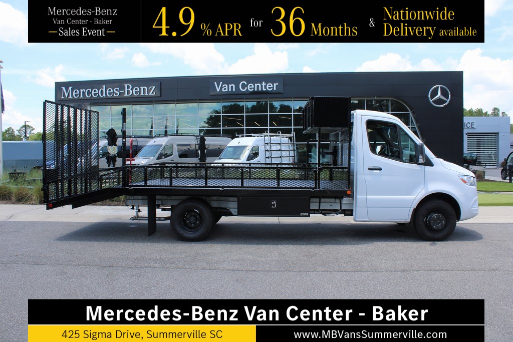 New 2024 Mercedes-Benz Sprinter 4500 Regular Cab Standard Roof DRW RWD Knapheide Dovetail Landscape for sale #MV1340 - photo 1