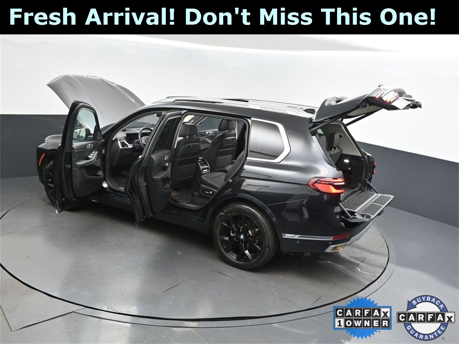 2023 Black Sapphire Metallic BMW X7 xDrive40i AWD SUV