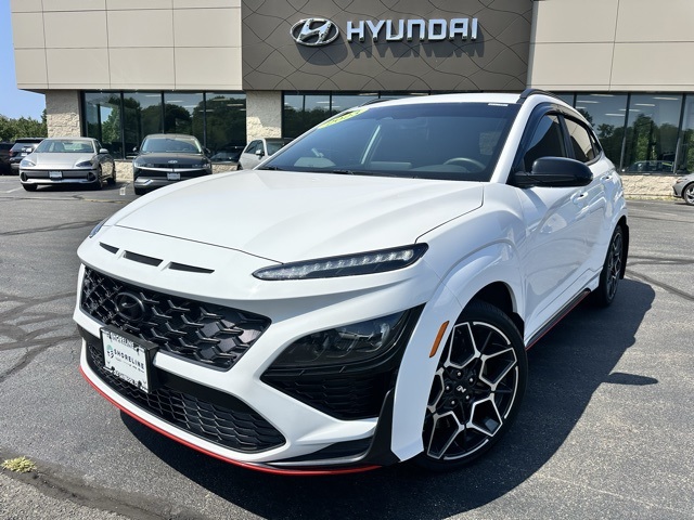 2023 Lunar White Hyundai Kona N Base FWD SUV