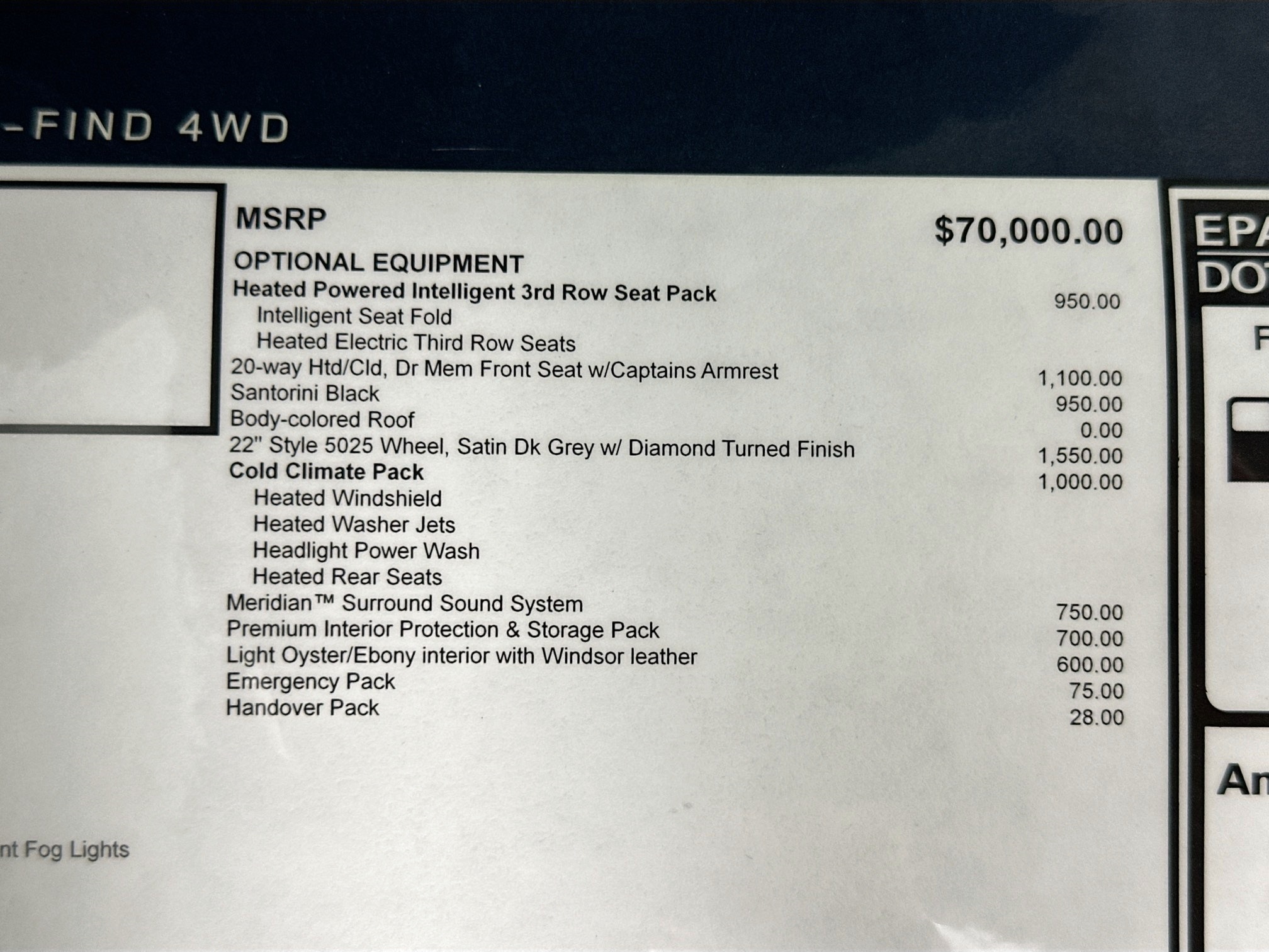 new 2025 Land Rover Discovery car, priced at $79,328