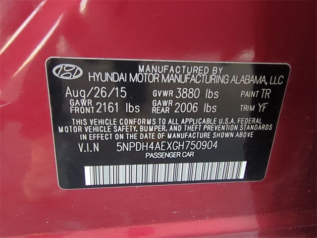 used 2016 Hyundai Elantra car, priced at $8,911