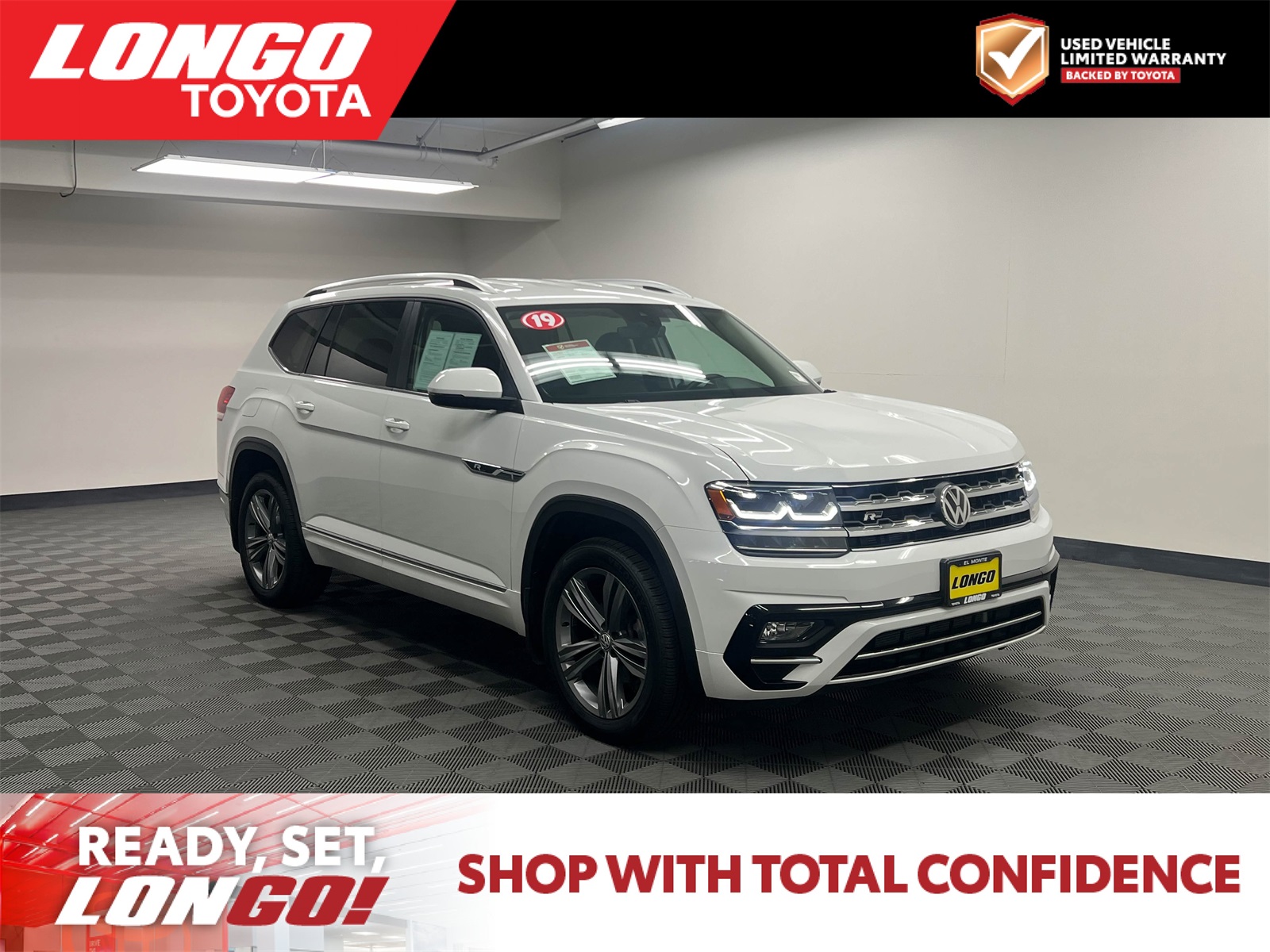 used 2019 Volkswagen Atlas car, priced at $18,488
