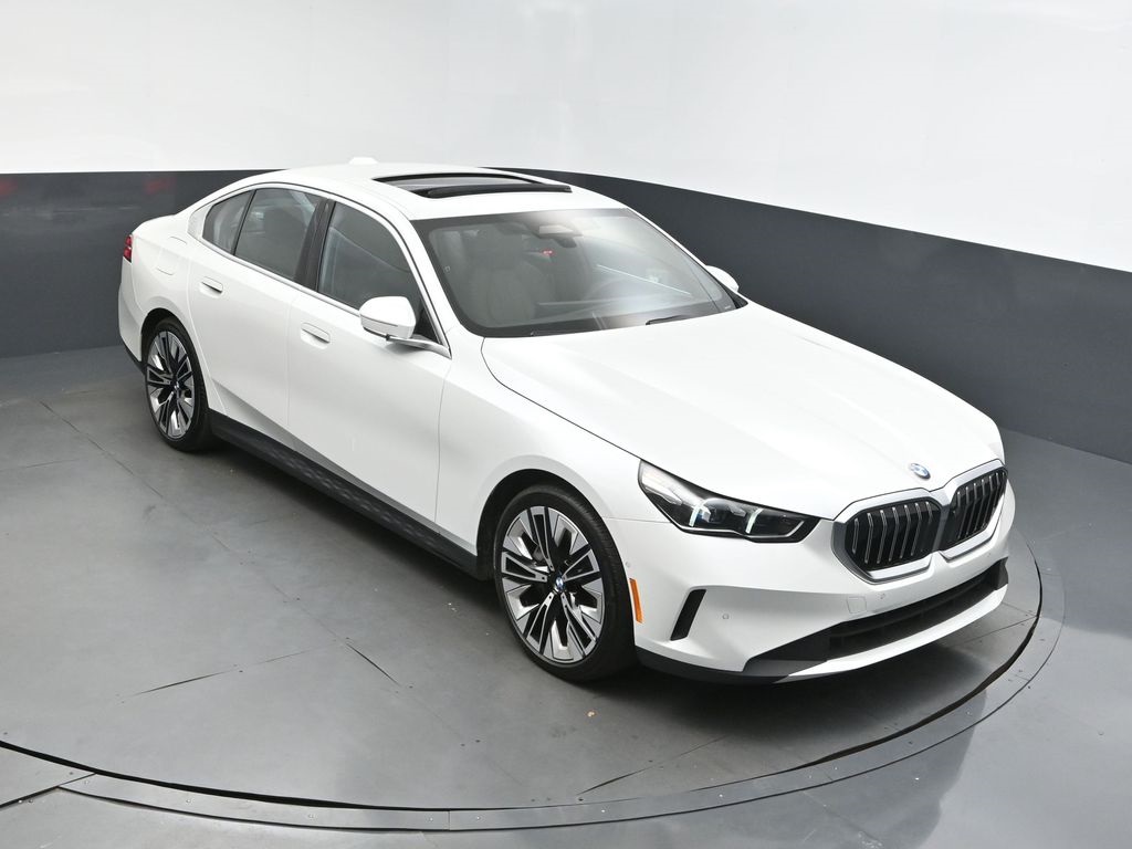 2024 Mineral White Metallic BMW 5 Series 540i xDrive Sedan