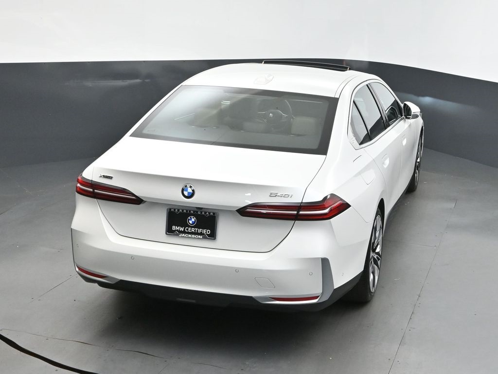 2024 Mineral White Metallic BMW 5 Series 540i xDrive AWD Sedan