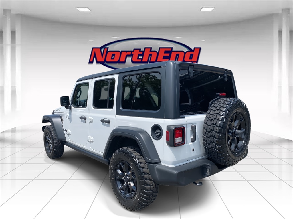 2021 Bright White Clearcoat Jeep Wrangler Unlimited Willys 4X4 SUV
