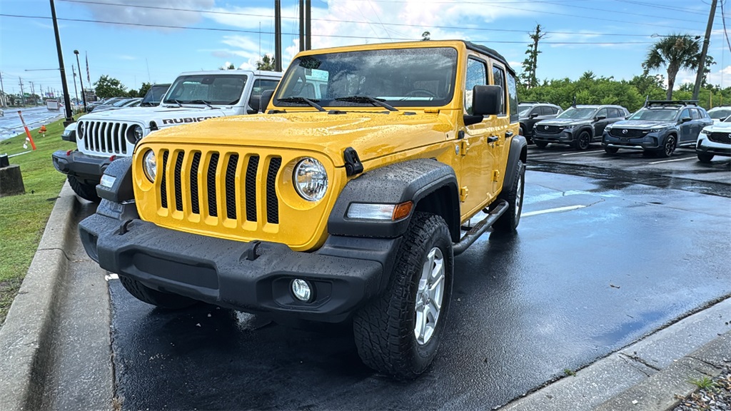 2020 Baja Yellow Clearcoat Jeep Wrangler Unlimited Sport S SUV