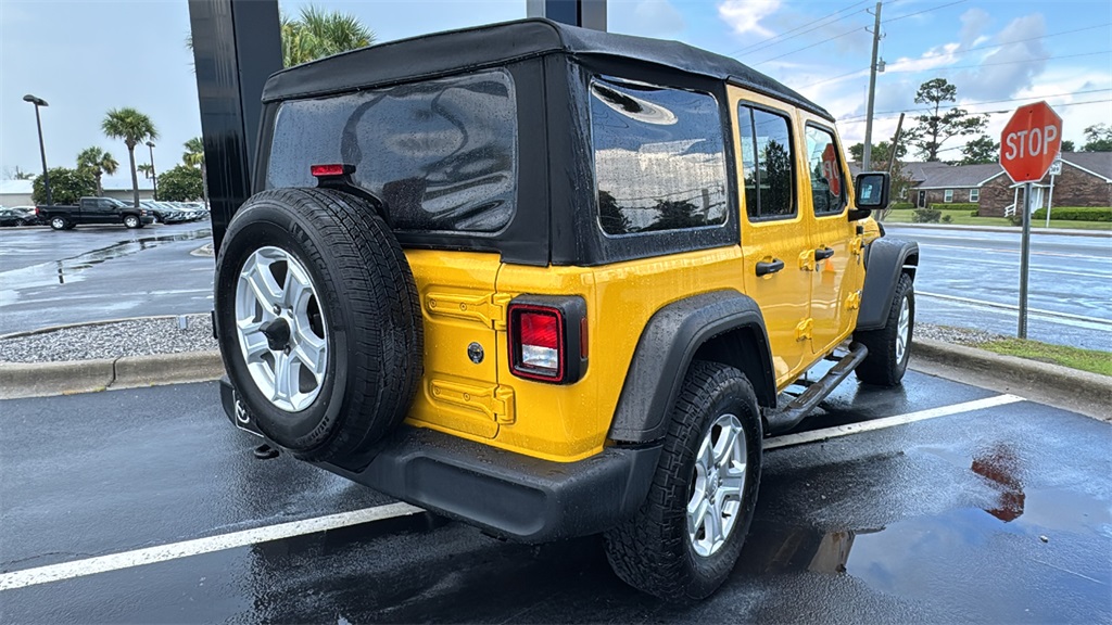 2020 Baja Yellow Clearcoat Jeep Wrangler Unlimited Sport S 4X4 SUV