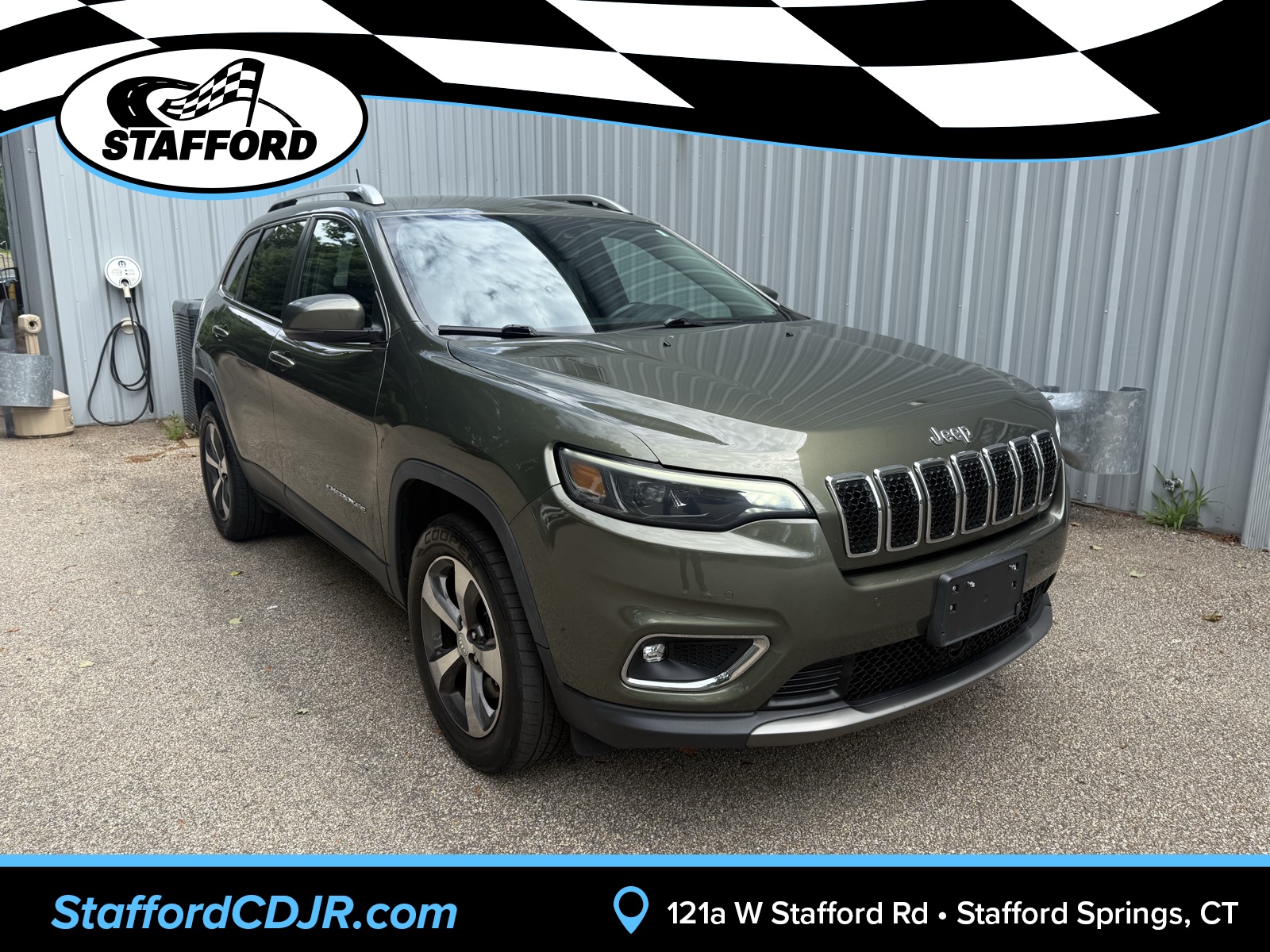 2019 Olive Green Pearlcoat Jeep Cherokee Limited SUV
