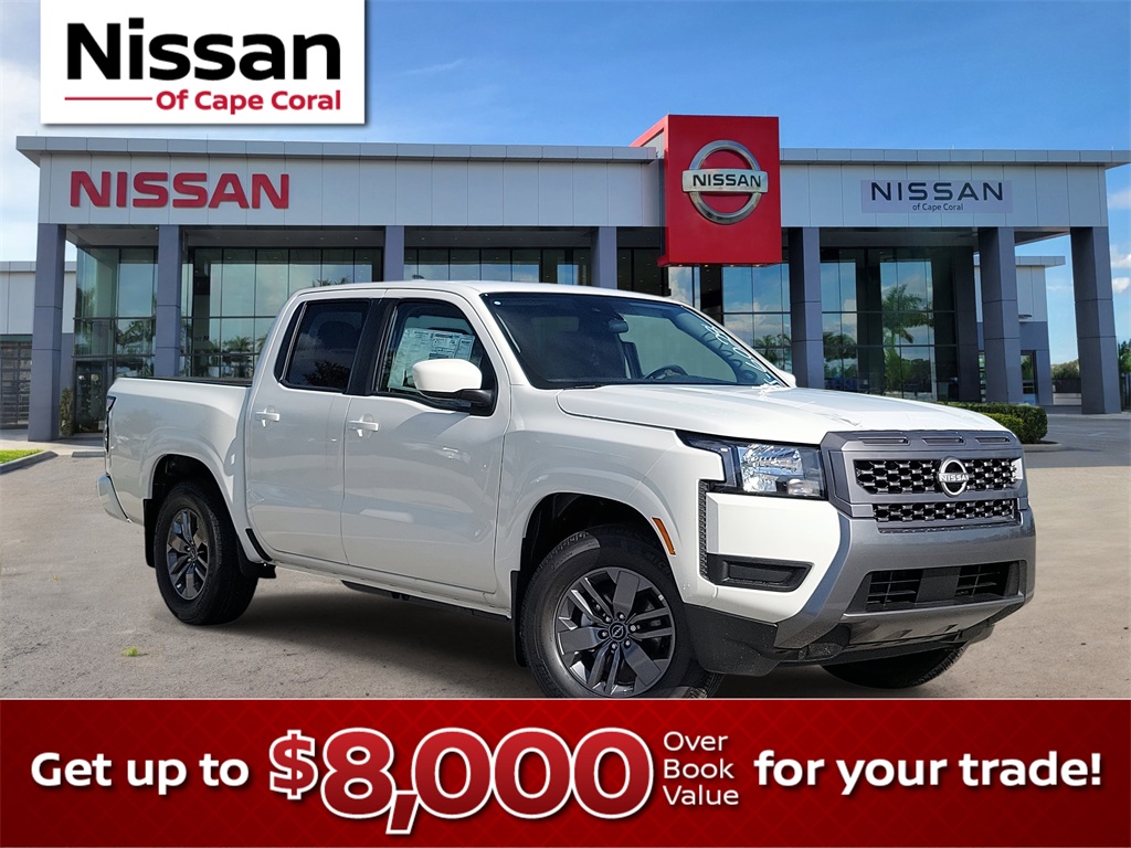 2025 Glacier White Nissan Frontier SV RWD Truck